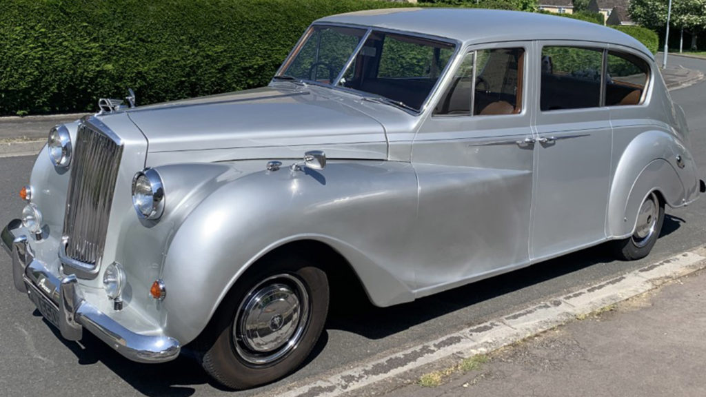 Vintage post war wedding car